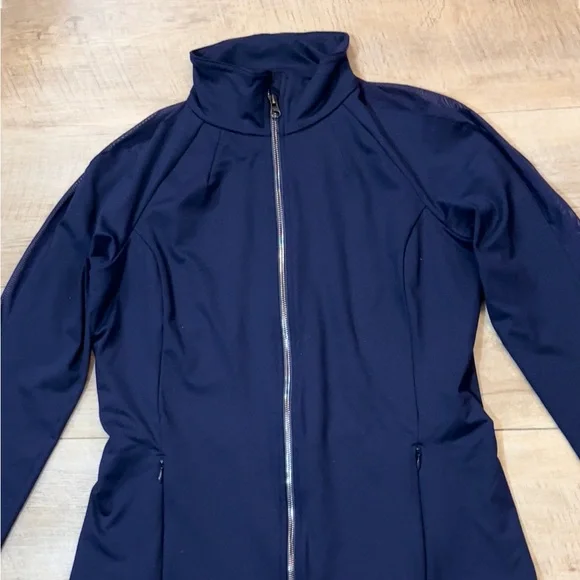 Alo Yoga Women’s Kata Full Zip Mesh Sleeves Jacket Size Large - Picture 3 of 8